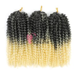 Codite de par Afro Marley de 20 cm MLY003 Ombre Crochet Braids Brunet-Blond Deschis